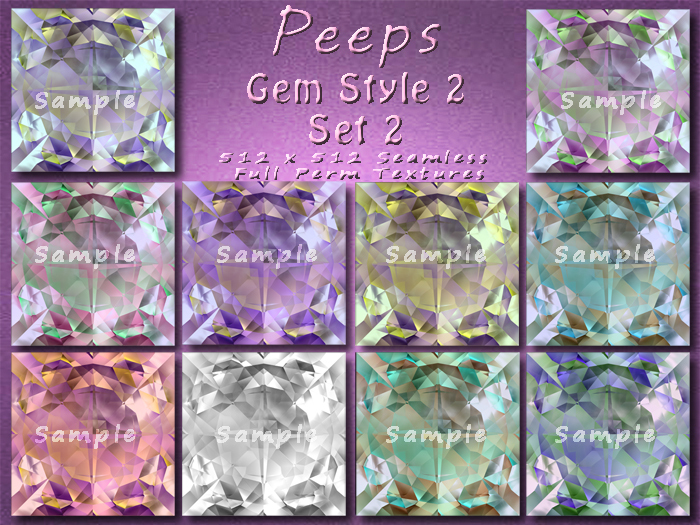 Peeps Textures Gem Style 2 Set 2