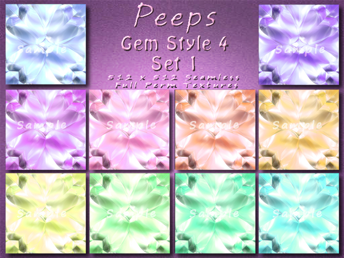 Peeps Textures Gem Style 4 Set 1
