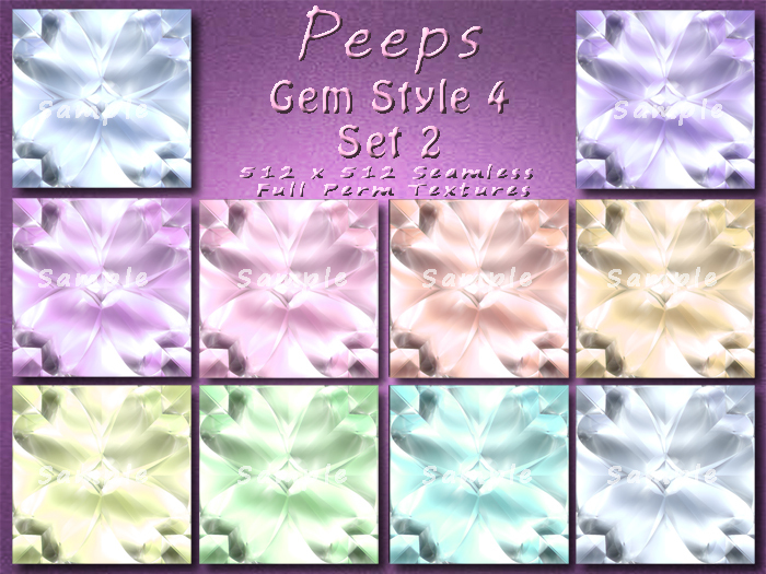 Peeps Textures Gem Style 4 Set 2