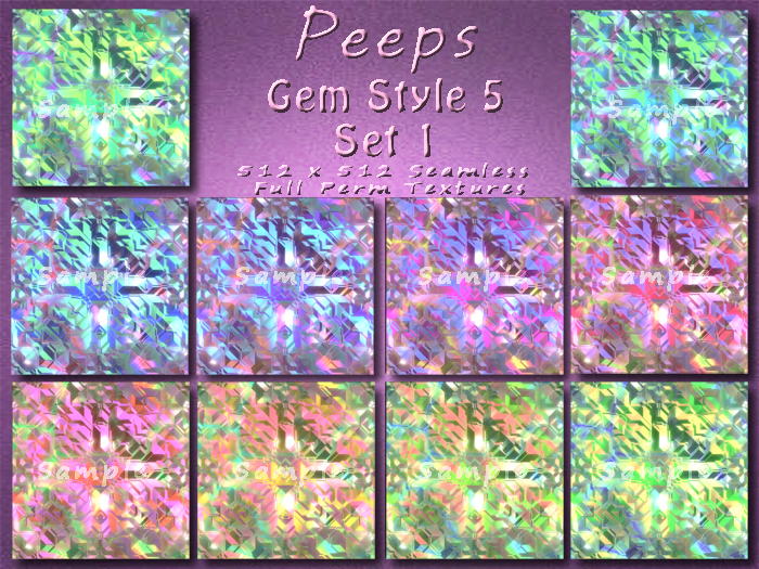 Peeps Textures Gem Style 5 Set 1