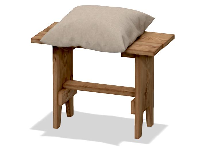 [ zerkalo ] Summer Day - Single Bench - Natural