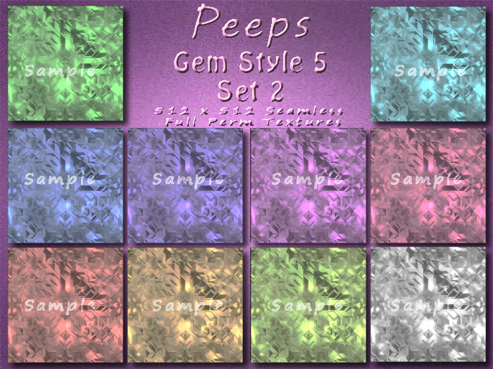 Peeps Textures Gem Style 5 Set 2