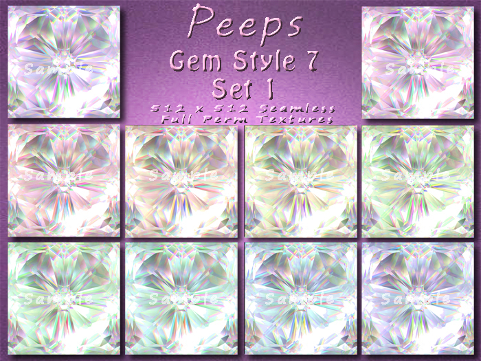 Peeps Textures Gem Style 7 Set 1