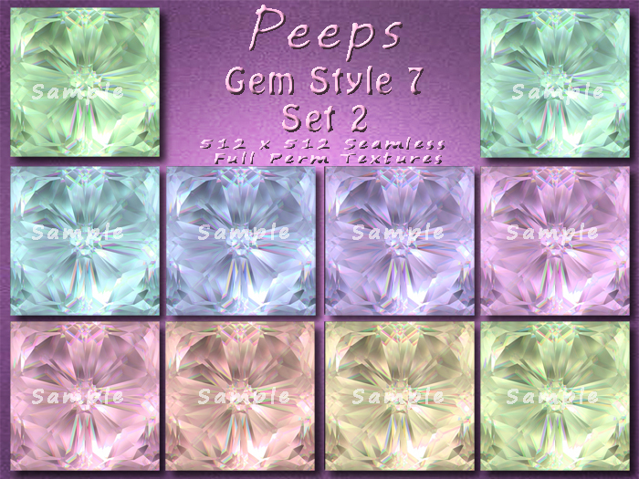 Peeps Textures Gem Style 7 Set 2