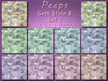 Peeps Textures Gem Style 8 Set 1