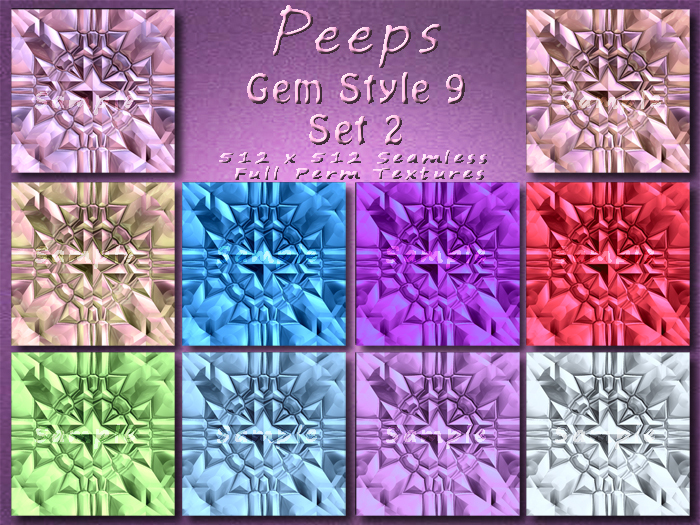 Peeps Textures Gem Style 9 Set 2