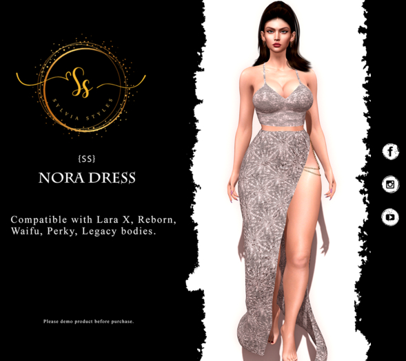 Nora Dress Silver