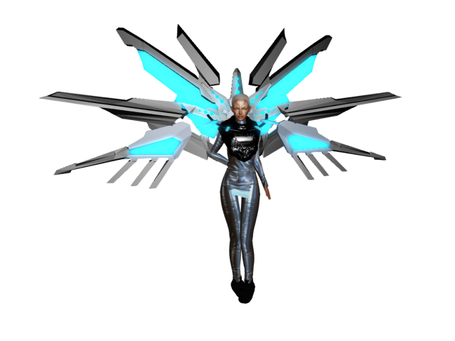 Epic cyberpunk wings & vest