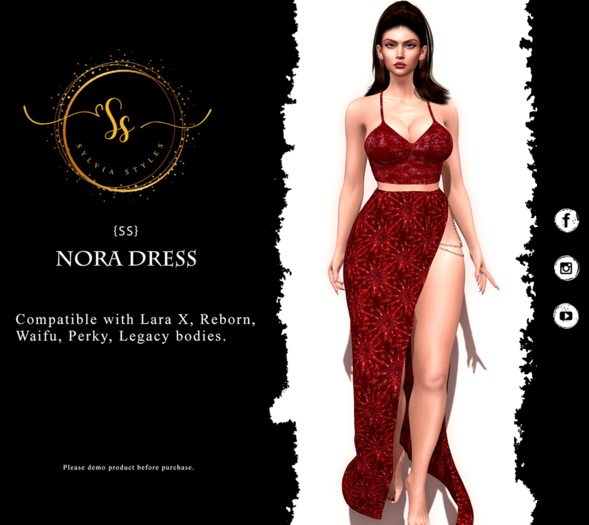 Nora Dress Ruby