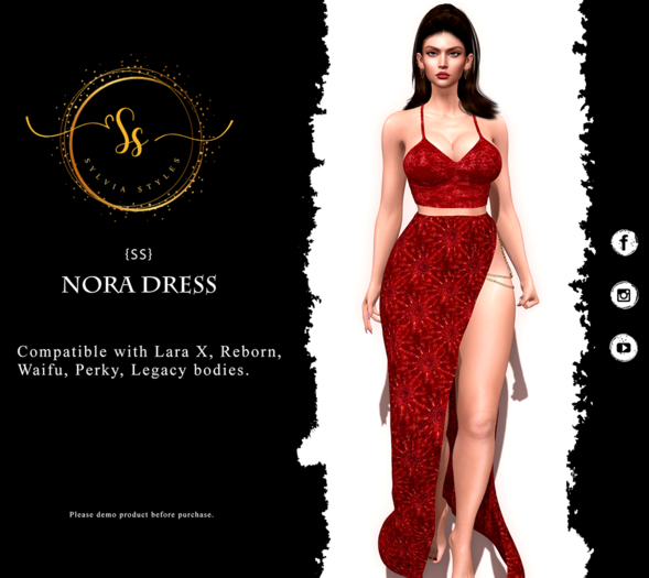 Nora Dress Red