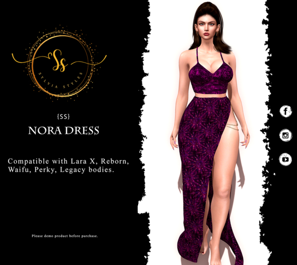 Nora Dress Purple