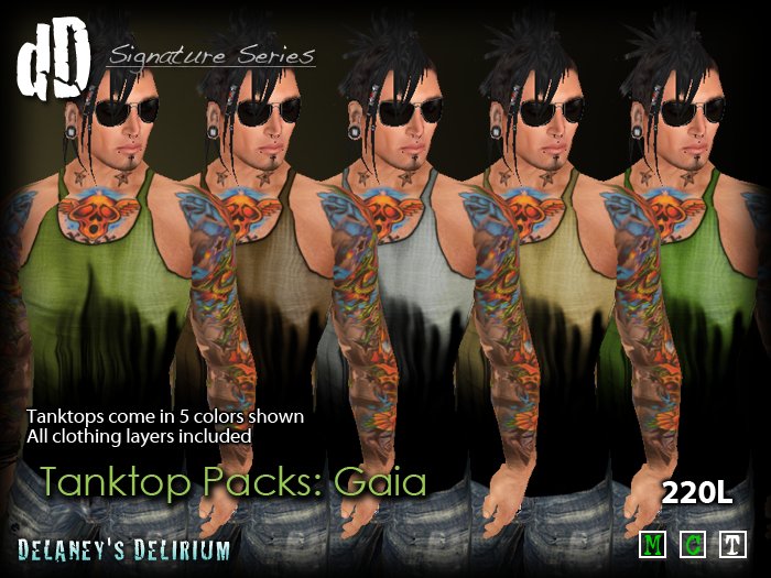 Tanktop Packs (Signature Series) - Stain Gaia