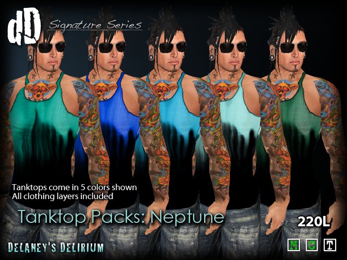 Tanktop Packs (Signature Series) - Stain Neptune
