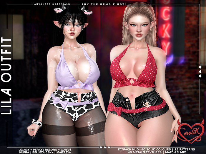 [erotiK] Lila Top FATPACK