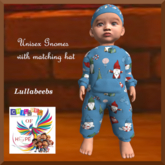 H.O.P.E.Lullabeebs Unisex Gnome Romper & Hat  Blue