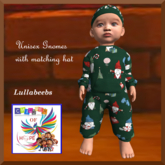 H.O.P.E.Lullabeebs Unisex Gnome Romper & Hat  Green