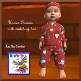 H.O.P.E.Lullabeebs Unisex Gnome Romper & Hat  Red