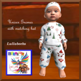 H.O.P.E.Lullabeebs Unisex Gnome Romper White