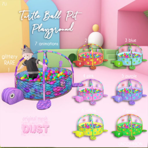 2 DUST: Turtle Ball Pit - red