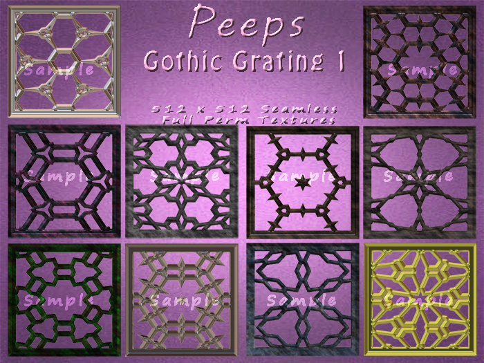 Peeps Textures Gothic Grating 1