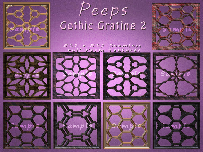 Peeps Textures Gothic Grating 2