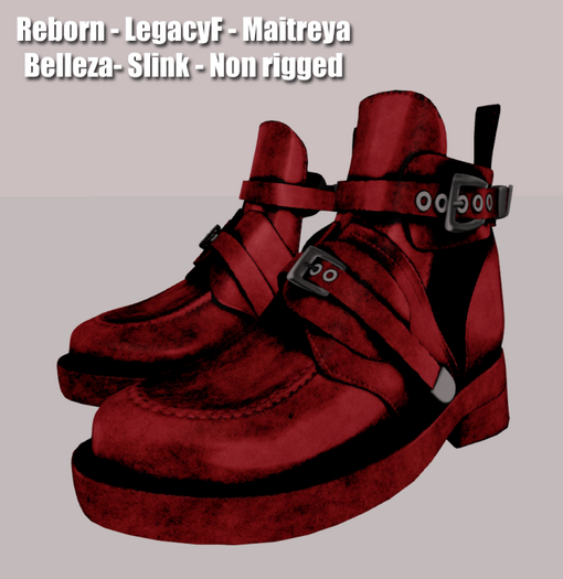!!! Revna !!! 500F Shoe Red Leather