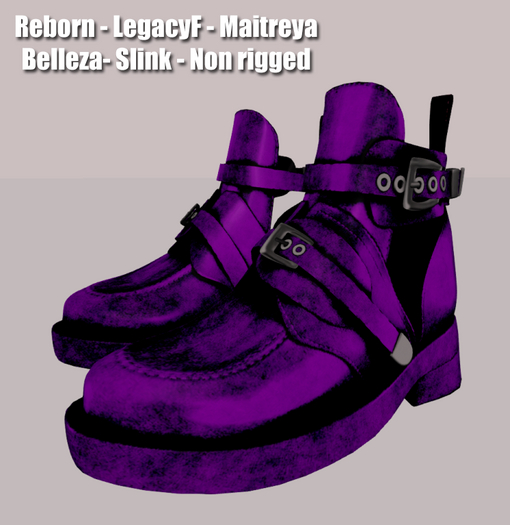 !!! Revna !!! 500F Shoe Purple Leather