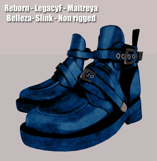!!! Revna !!! 500F Shoe Blue Leather