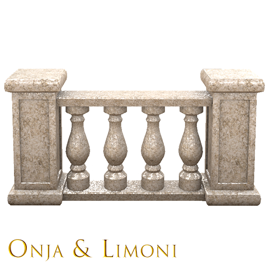 Onja & Limoni - Modular Balaustrade ( Column Fence )- 0.5 LI