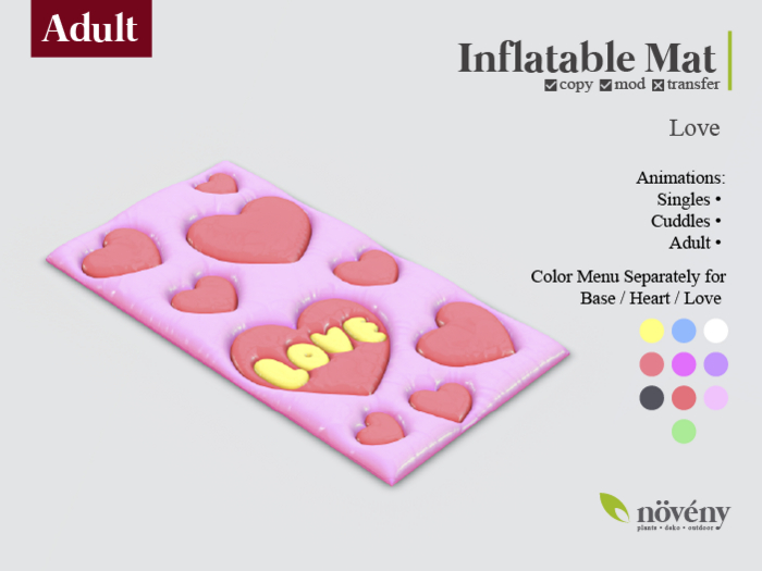Noveny - Inflatable Mat - Love (A)