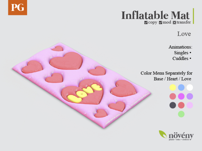 Noveny - Inflatable Mat - Love (PG)