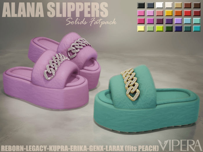[VIPERA] Alana Slippers - SOLIDS