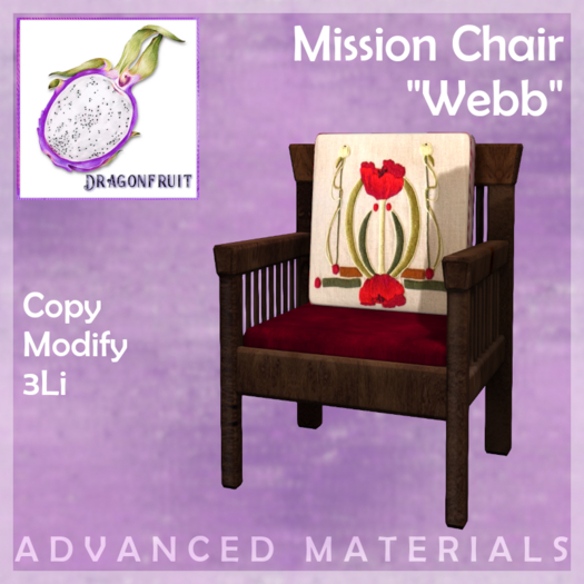 DRAGONFRUIT -  Mission Chair  Webb  
