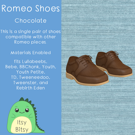 Itsy Bitsy Romeo Chocolate Shoes