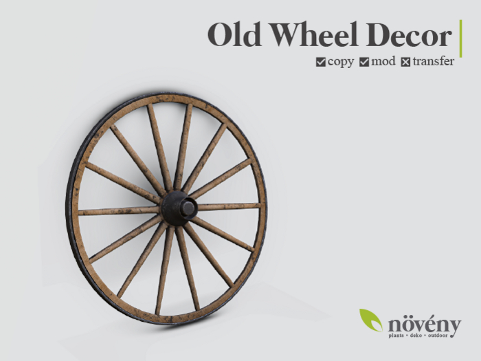 Noveny - Old Wheel Decor - AddMe