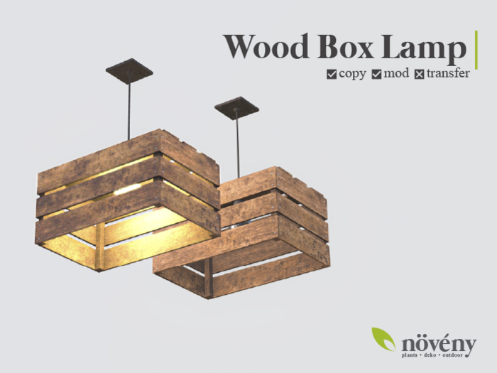 Noveny - Wood Box Lamp - AddMe