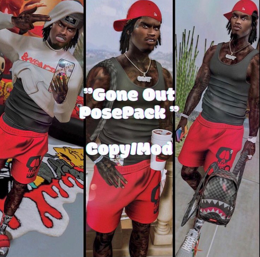 "Gone Out" PosePack