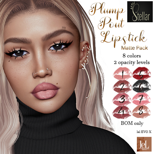 [Stellar] Plump Pout Lipstick - Matte Pack (evoX)