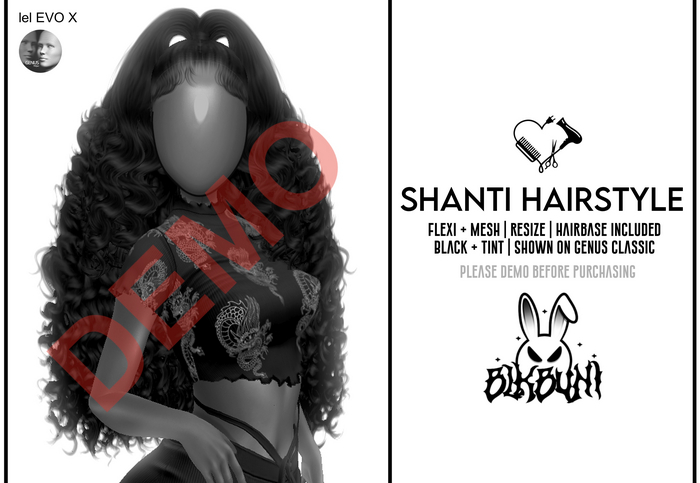BLKBUNI: Shanti Hairstyle [UNPACKER]