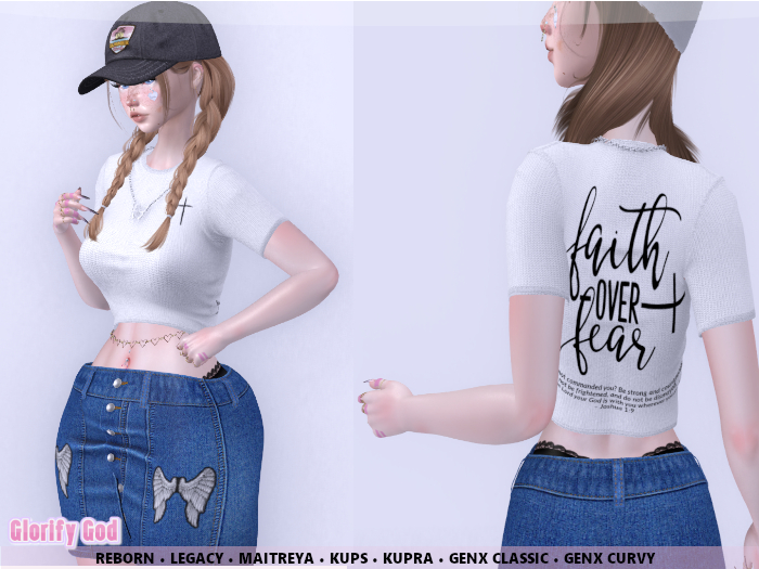 Faith Over Fear Crop Top