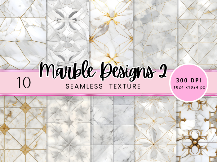 Seacloud. 10 Marble Designs Texture Seamless  2 