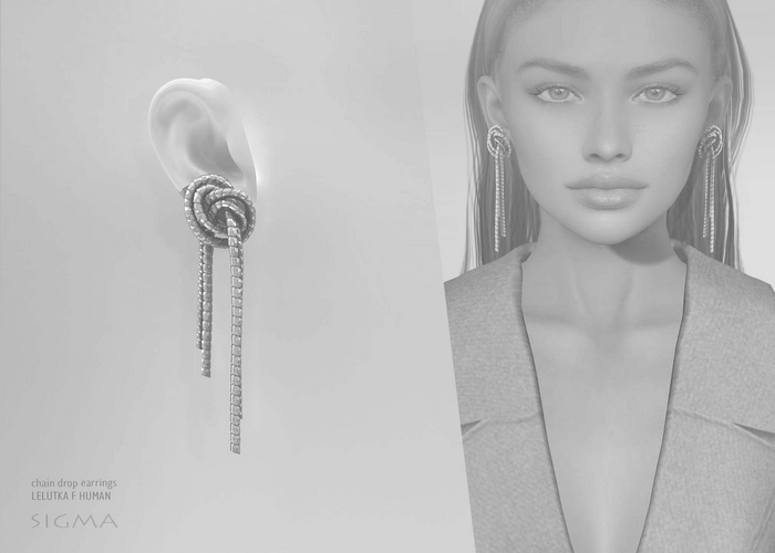 SIGMA/ Chain drop earrings DEMO 