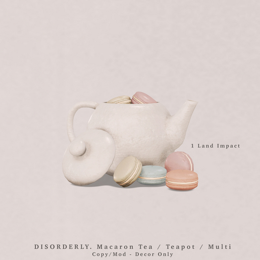 DISORDERLY. / Macaron Tea / Teapot / Multi
