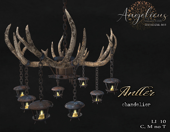 :AngelicUs. Antler Chandelier  