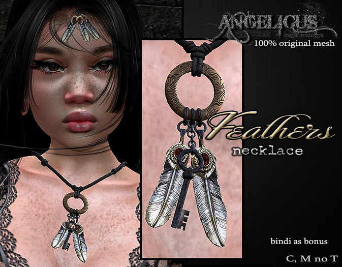 :ANGELICUS: -Feather -Necklace 