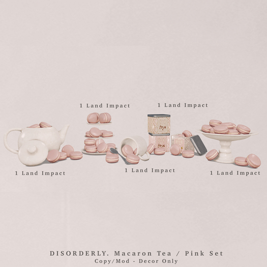 DISORDERLY. / Macaron Tea / Pink Set