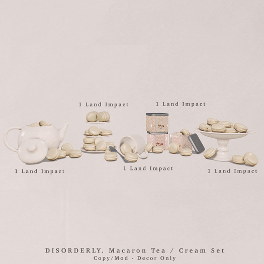 DISORDERLY. / Macaron Tea / Cream Set
