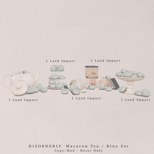 DISORDERLY. / Macaron Tea / Blue Set