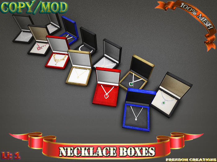Necklace boxes-Freedom creations