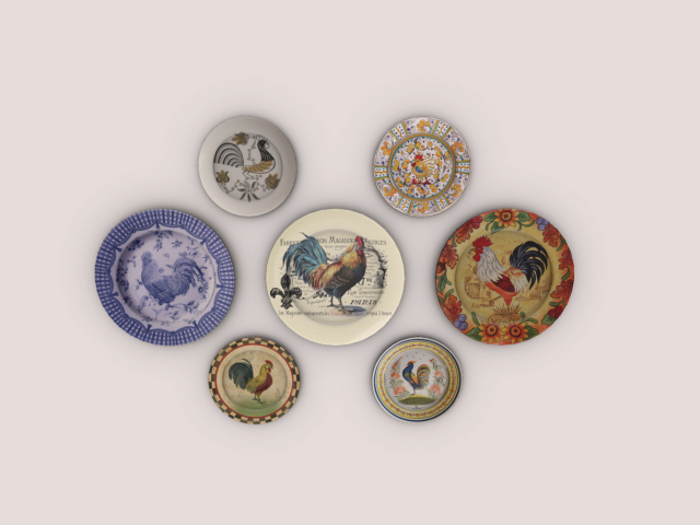 Wall Plate Rooster New